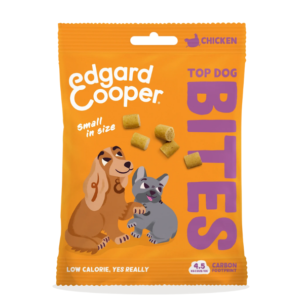 Edgard & Cooper Bites snack per cani Small Breeds Low Fat Grain Free 50 gr - Pollo - SPEDIZIONE GRATIS 1° ORDINE + scegli lo sconto BZR5 / BZR20