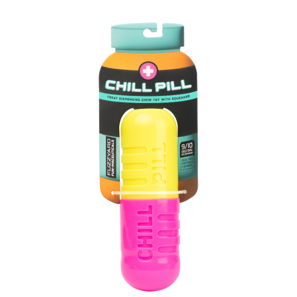 Gioco interattivo per cani FuzzYard Chew Toy - Pillolone con squeaker - Giochi per cani - 1° ORDINE? scegli lo sconto BZR5 / BZR20 + 200 punti fedeltà