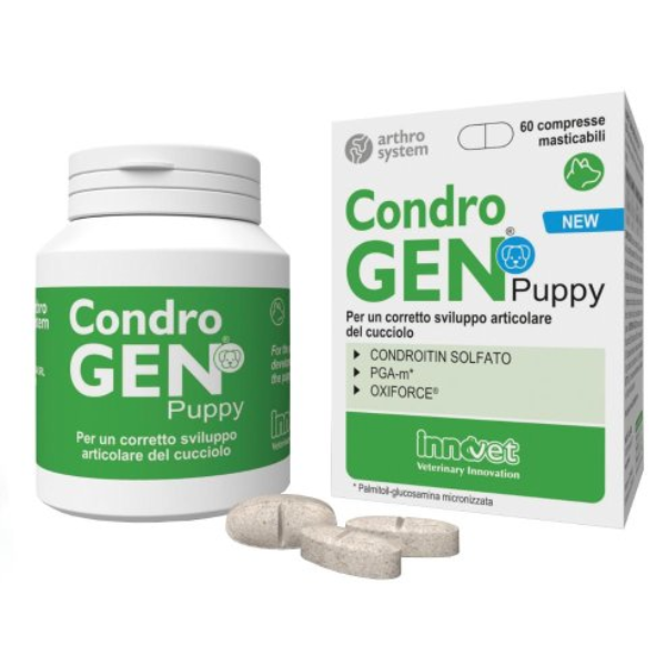 Innovet Condrogen Puppy per lo sviluppo articolare - 60 compresse - SPEDIZIONE GRATIS 1° ORDINE + scegli lo sconto BZR5 / BZR20