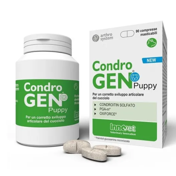Innovet Condrogen Puppy per lo sviluppo articolare - 90 compresse - SPEDIZIONE GRATIS 1° ORDINE + scegli lo sconto BZR5 / BZR20