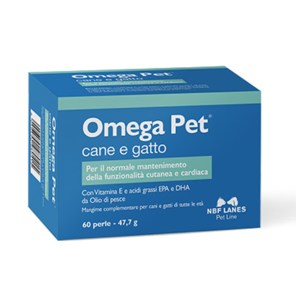 Image of Omega Pet supporto della funzionalità cutanea e cardiaca NBF Lanes - 1 confezione da 60 perle - 1° ORDINE? scegli lo sconto BZR5 / BZR20 + 200 punti fedeltà - Integratori per cani010