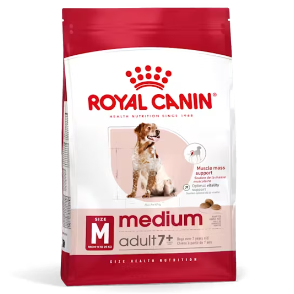 Royal Canin Medium Ageing 7+ - 15 Kg - Croccantini per cani - SPEDIZIONE GRATIS 1° ORDINE + scegli lo sconto BZR5 / BZR20