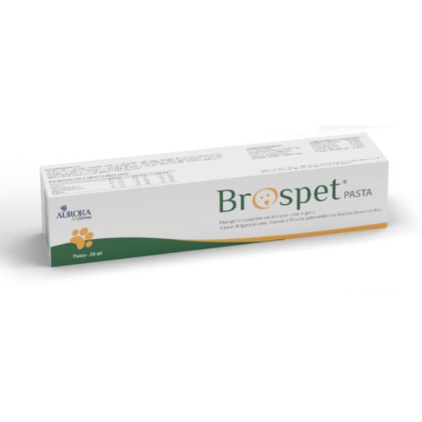 Aurora Biofarma Brospet pasta appetibile per il drenaggio dei liquidi interstiziali cane e gatto - 20 gr - 1° ORDINE? scegli lo sconto BZR5 / BZR20 + 200 punti fedeltà