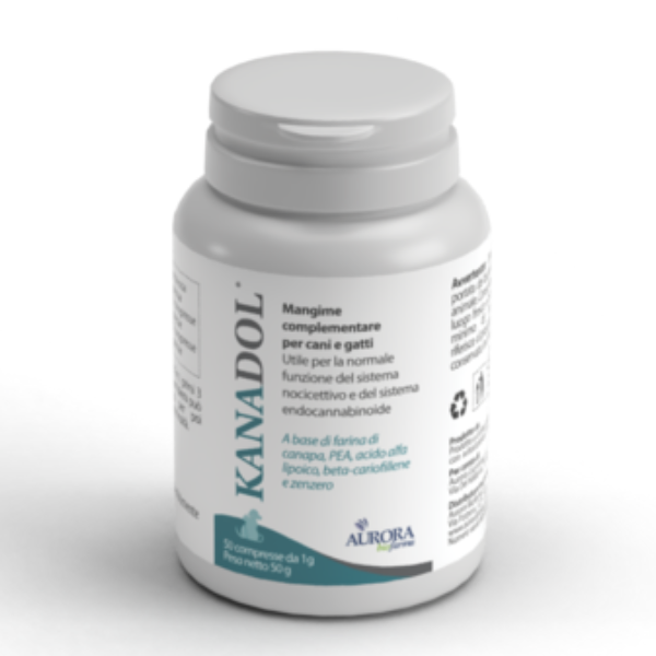 Aurora Biofarma Kanadol compresse cane e gatto - 50 compresse - 1° ORDINE? scegli lo sconto BZR5 / BZR20 + 200 punti fedeltà