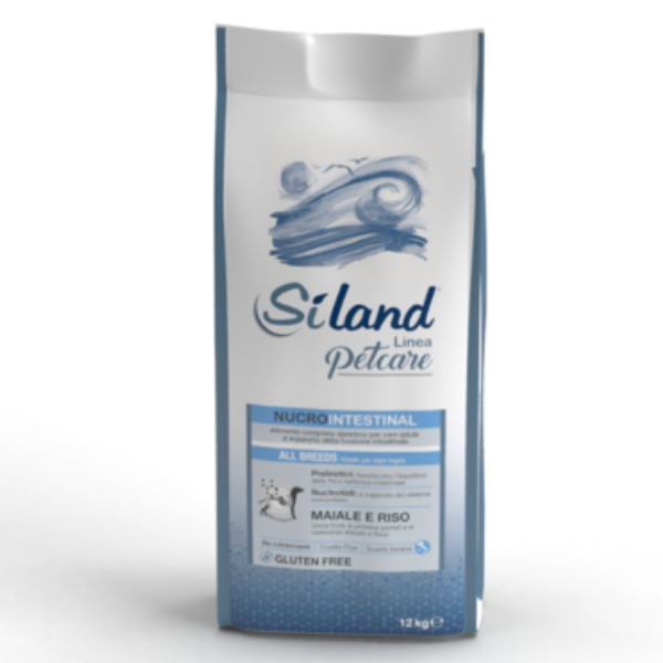 Siland Nucrointestinal Dog Adult Maiale e Riso All Breeds - 12 Kg - Dieta Veterinaria per Cani - 1° ORDINE? scegli lo sconto BZR5 / BZR20 + 200 punti fedeltà