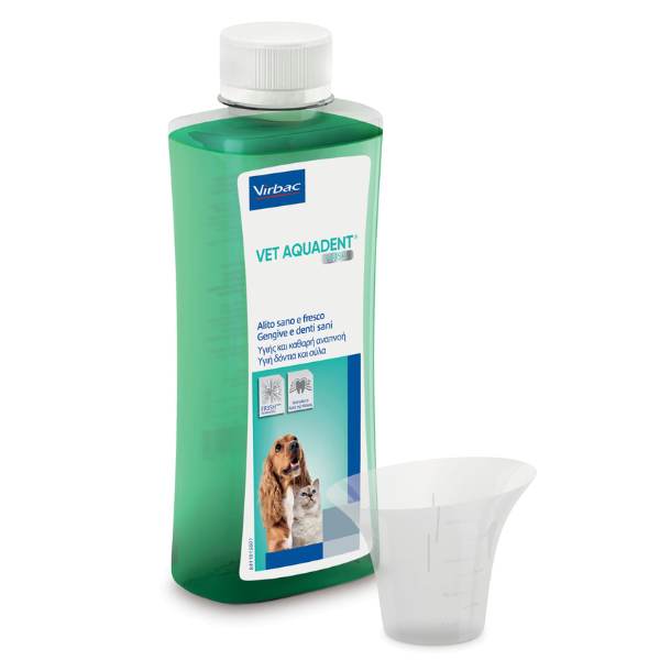 Virbac Vet Aquadent Fresh colluttorio per cani e gatti - 500 ml - SPEDIZIONE GRATIS 1° ORDINE + scegli lo sconto BZR5 / BZR20