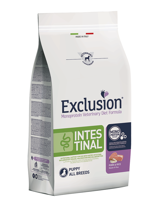 Image of Exclusion Diet Intestinal Puppy Maiale e Riso - 2 kg Dieta Veterinaria per Cani