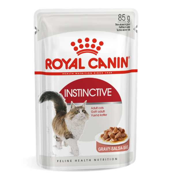 Image of Royal Canin Instinctive in Salsa - 85 gr Confezione da 12 pezzi Cibo umido per gatti