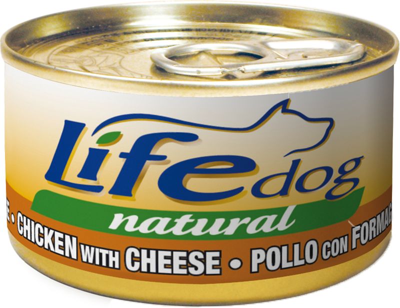 LifeDog Naturale 90 gr Filetti di Pollo con Formaggio