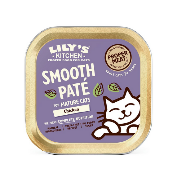 Image of Lily's Kitchen Ricette Naturali 85 gr - MATURE Pollo Confezione da 19 pezzi Cibo umido per gatti
