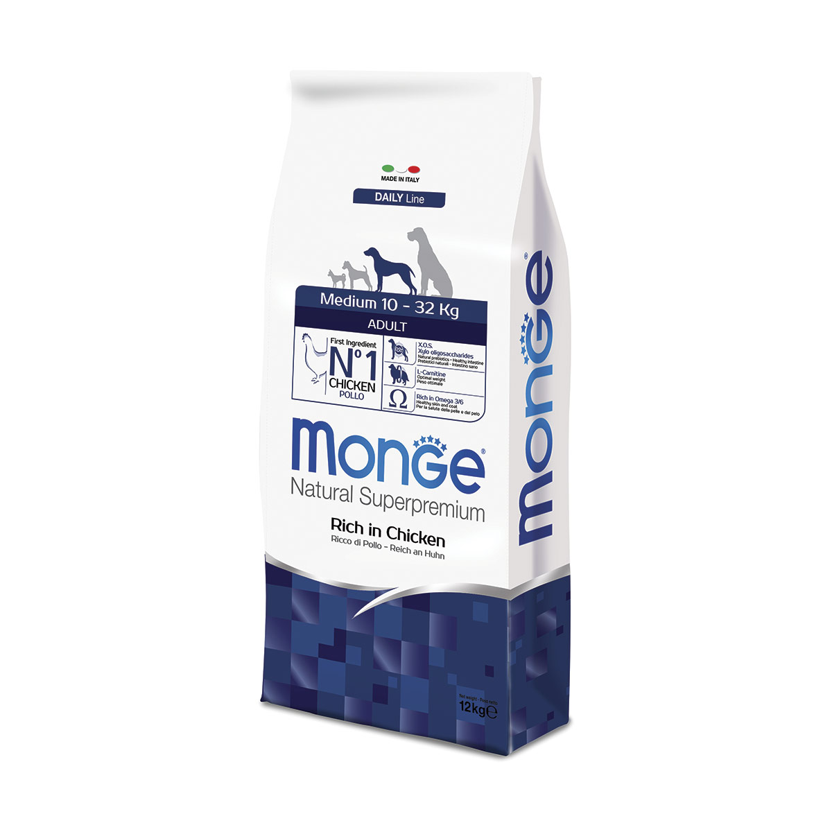 Monge Natural Superpremium Medium Adult Ricco di Pollo - 12 kg