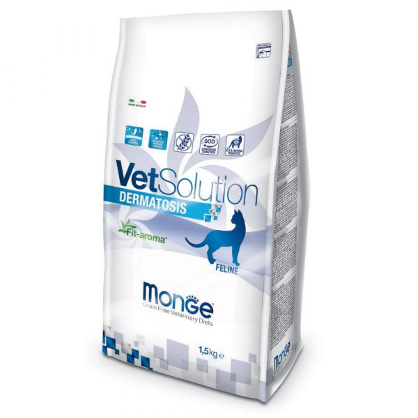 Image of Monge Vet Solution Cat Dermatotis - 1,5 Kg Croccantini per gatti