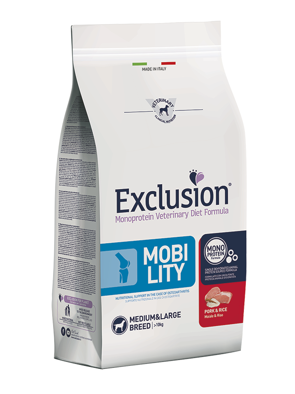 Image of Exclusion Diet Mobility Medium/Large Breed Maiale e Riso - 12 kg Dieta Veterinaria per Cani