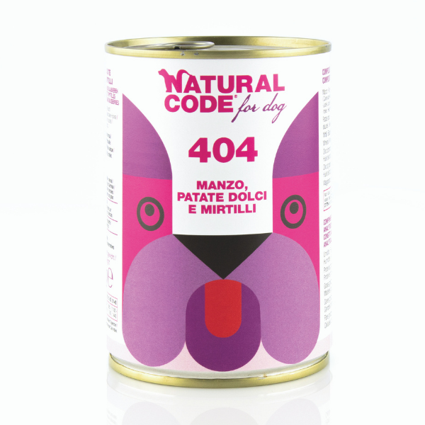 Image of Natural Code Dog Adult 400gr - Manzo e Patate Confezione da 6 pezzi Cibo Umido per Cani