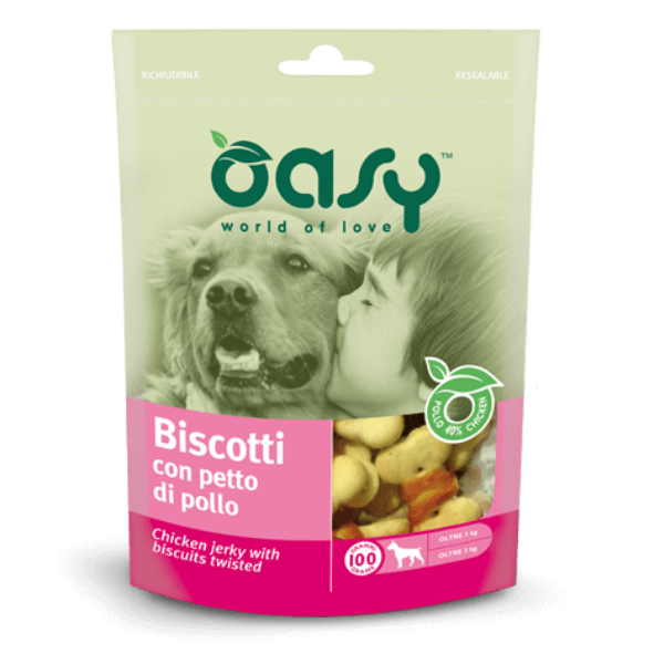 Image of Oasy Biscotti con petto di pollo - 100 gr