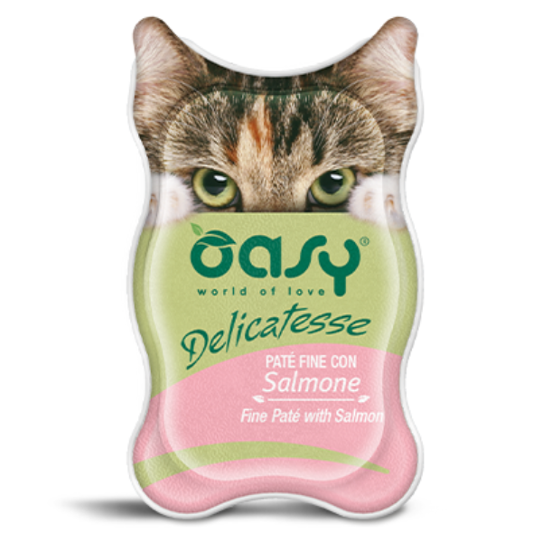 Oasy Delicatesse 85 gr - Patè con Salmone Confezione da 18 pezzi