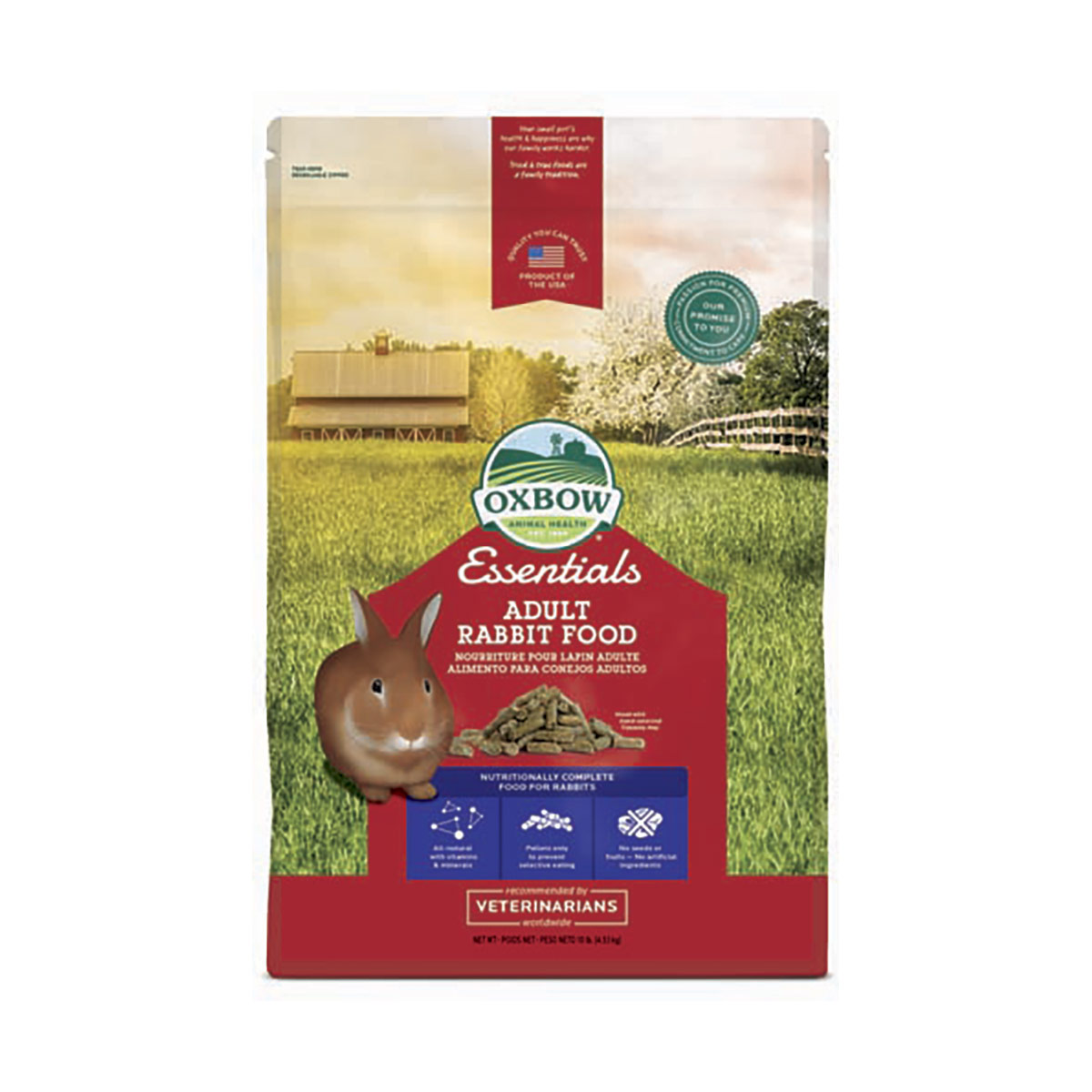Image of Oxbow Essential Adult Rabbit Food - 4,54 kg