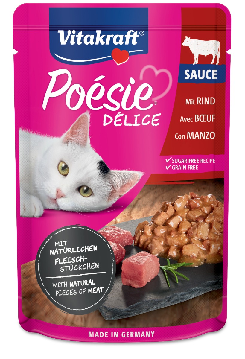 Vitakraft Poèsie Deli Sauce - con Manzo