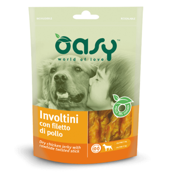 Image of Oasy Involtini con filetto di pollo - 100 gr