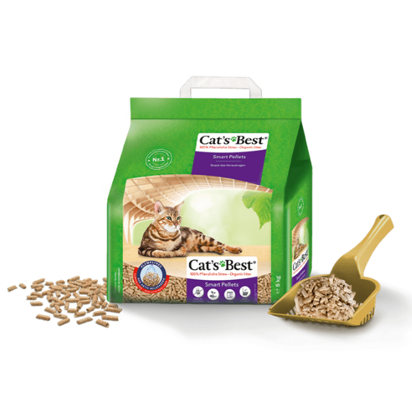 Lettiera Vegetale Cat's Best Smart Pellets lettiera agglomerante - 10 litri (5 Kg) - Lettiera agglomerante - 1° ORDINE? scegli lo sconto BZR5 / BZR20 + 200 punti fedeltà