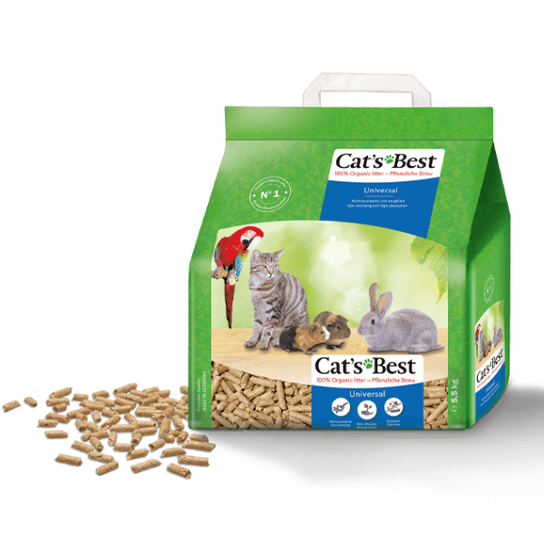 Lettiera Vegetale Cat's Best Universal lettiera non-agglomerante per tutti gli animali di piccola taglia - 10 litri (5,5 Kg) - 1° ORDINE? scegli lo sconto BZR5 / BZR20 + 200 punti fedeltà