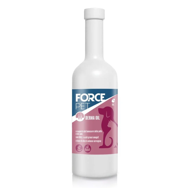 Forcepet Derma olio di salmone supporto pelle e pelo per cani e gatti - 250 ml - 1° ORDINE? scegli lo sconto BZR5 / BZR20 + 200 punti fedeltà