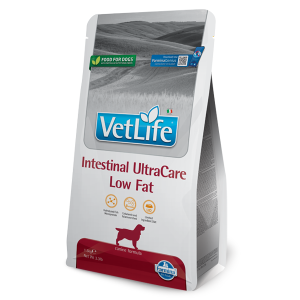 Farmina Vet Life Canine Intestinal UltraCare low fat - 10 Kg - Dieta Veterinaria per Cani - 1° ORDINE? scegli lo sconto BZR5 / BZR20 + 200 punti fedeltà