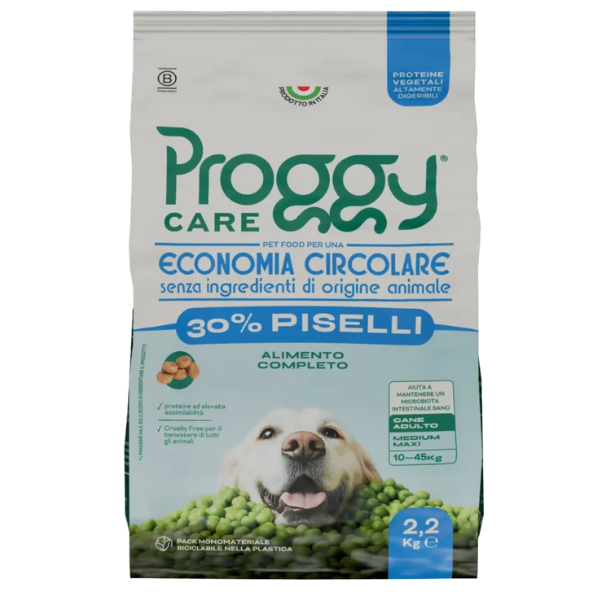 Proggy Care Dog Adult Medium/Large 100% vegetale a base di Piselli