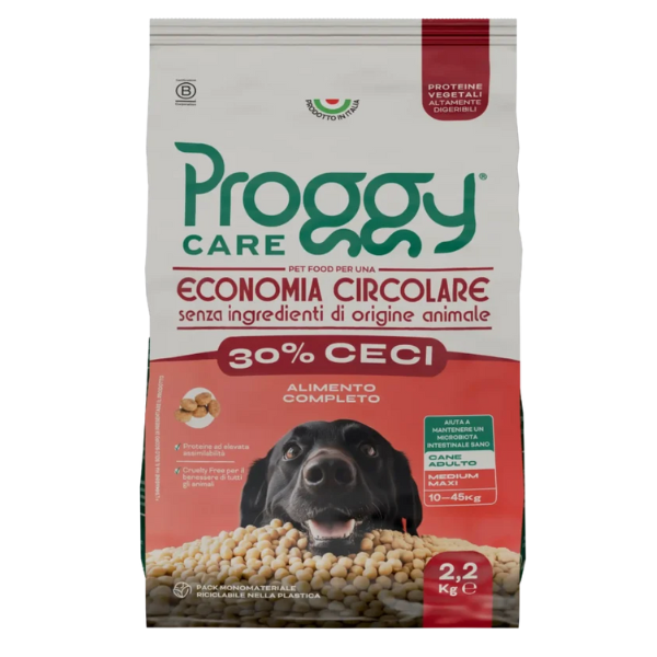 Proggy Care Dog Adult Medium/Large 100% vegetale a base di Ceci