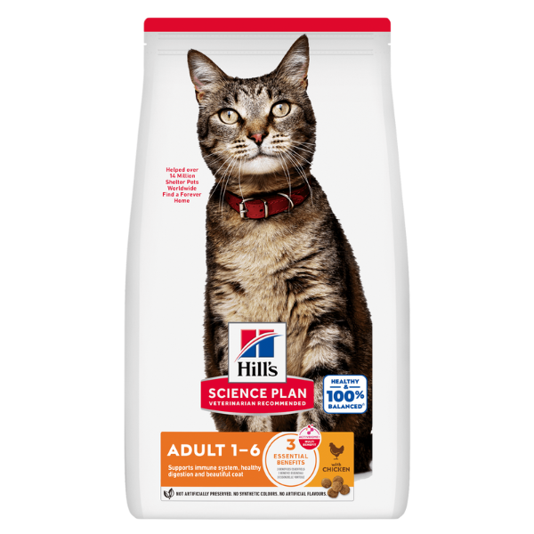 Cibo - Hill's Science Plan Feline Adult Alimento per gatti con Pollo