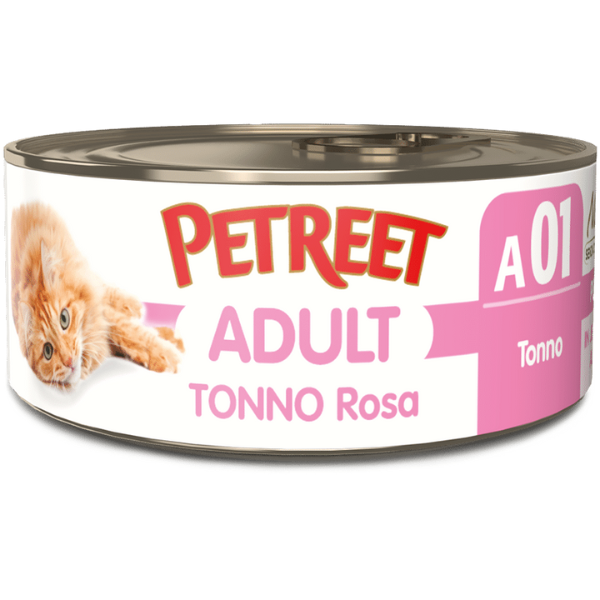 Petreet Natura Tonno Rosa Cat 140 gr - Tonno - Confezione da 12 pezzi - Cibo umido per gatti - 1° ORDINE? scegli tra BZR5 / BZR20 + 200 pt fedeltà
