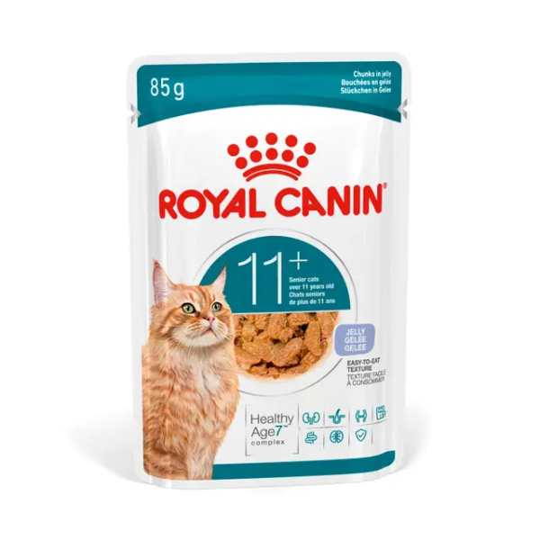 Royal Canin Ageing +11 in Salsa Healthy Age Advanced complex - 85 gr - Confezione da 12 pezzi - Cibo umido per gatti - 1° ORDINE? scegli tra BZR5 / BZR20 + 200 pt fedeltà
