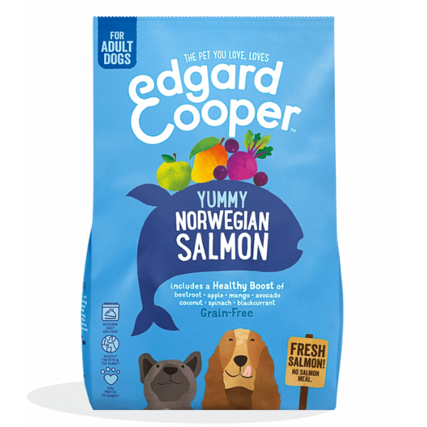 Image of Edgard & Cooper Adult Grain Free Salmone - 2,5 kg (formato crocchetta normale) Croccantini per cani