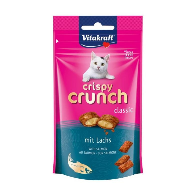 Immagine di Vitakraft Gatto Crispy Crunch 60 gr - Salmone