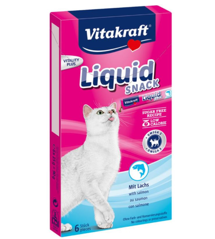 Vitakraft Gatto Liquid Snack 90 gr - Omega 3