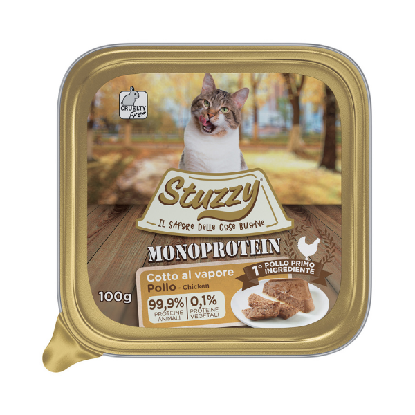 Image of Stuzzy Cat Monoproteico 100 gr - Pollo Confezione da 6 pezzi Cibo umido per gatti