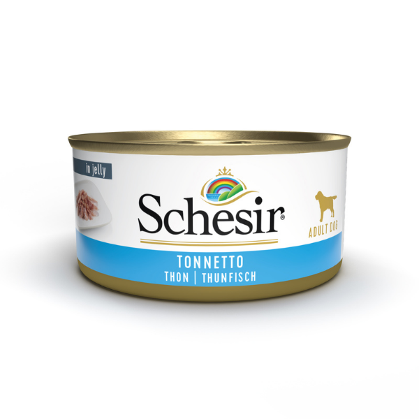 Image of Schesir Dog 150 gr - Tonno Confezione da 6 pezzi Cibo Umido per Cani